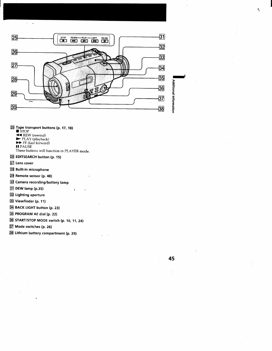 Sony CCD-TR66 User Manual | Page 45 / 51