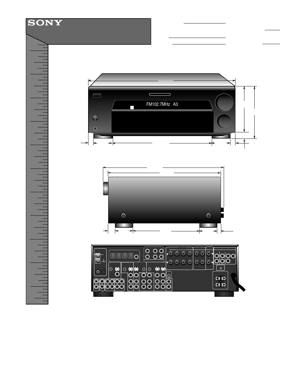 Sony STR-DB930 User Manual | 1 page