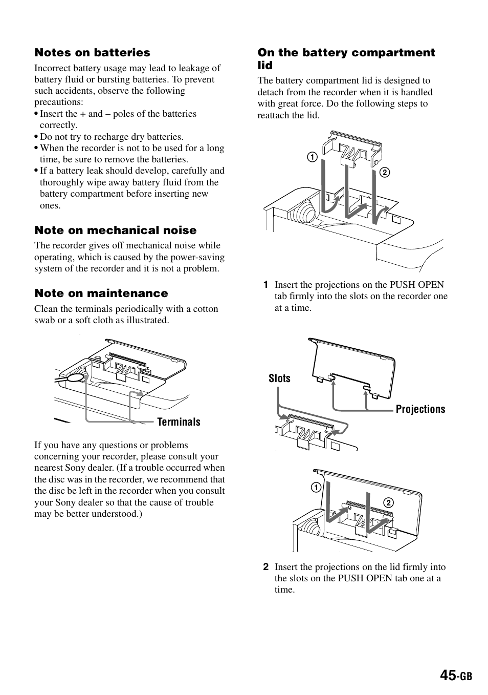 Sony MZ-B100 User Manual | Page 45 / 164