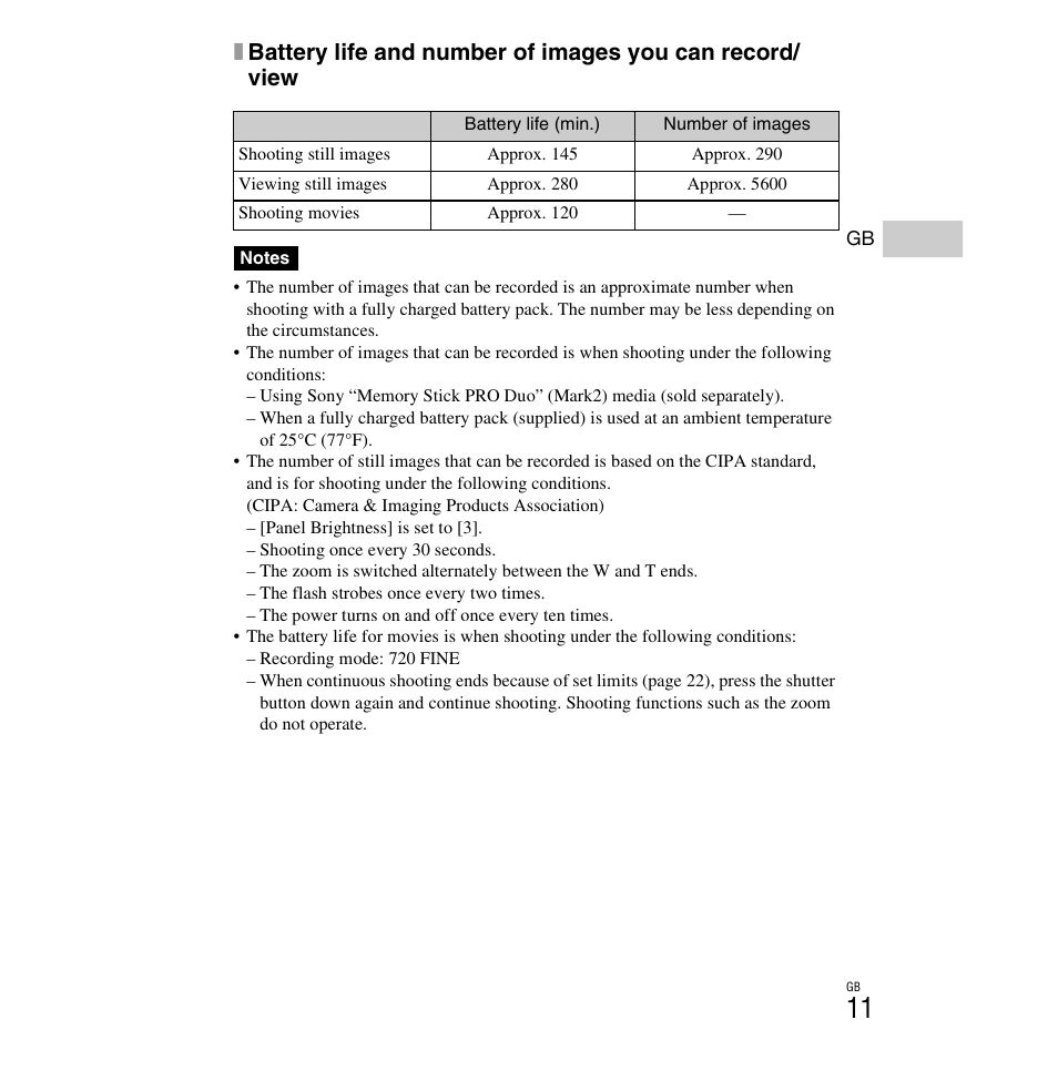 Sony DSC-H90 User Manual | Page 11 / 52