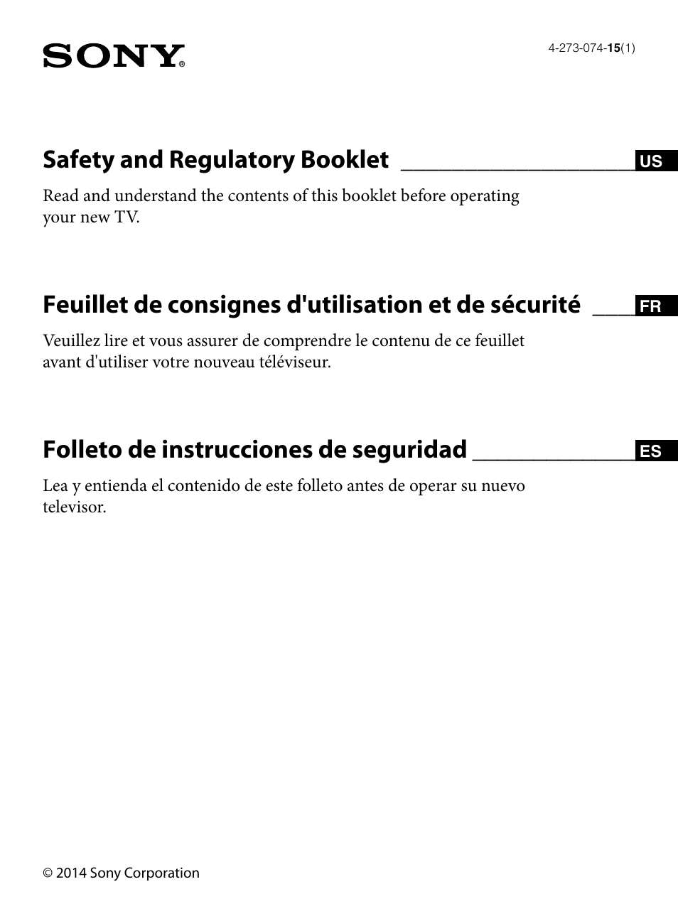 Sony XBR-65X950B User Manual | 20 pages