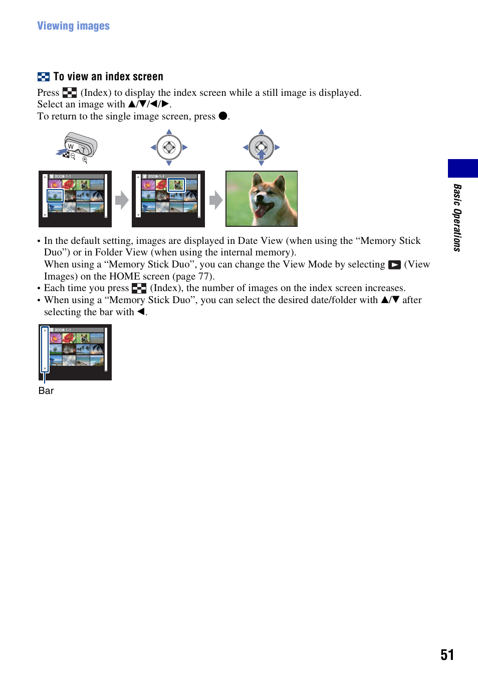 Sony DSC-H50 User Manual | Page 51 / 154