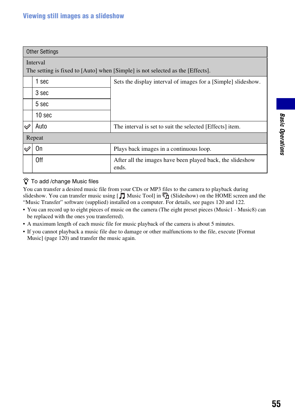 Sony DSC-H50 User Manual | Page 55 / 154