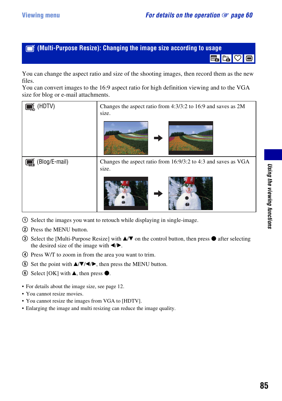 Sony DSC-H50 User Manual | Page 85 / 154