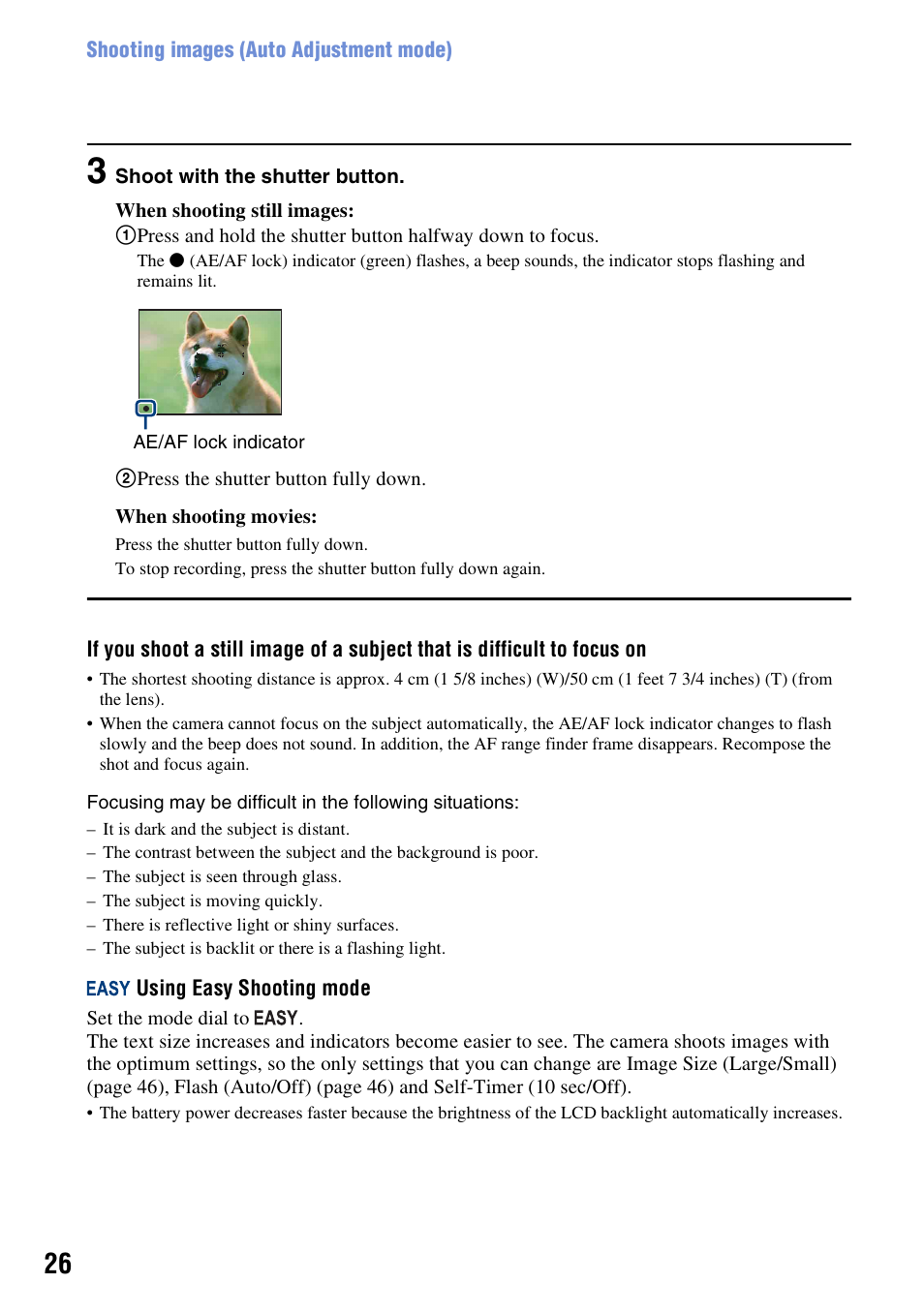 Sony DSC-W130 User Manual | Page 26 / 128
