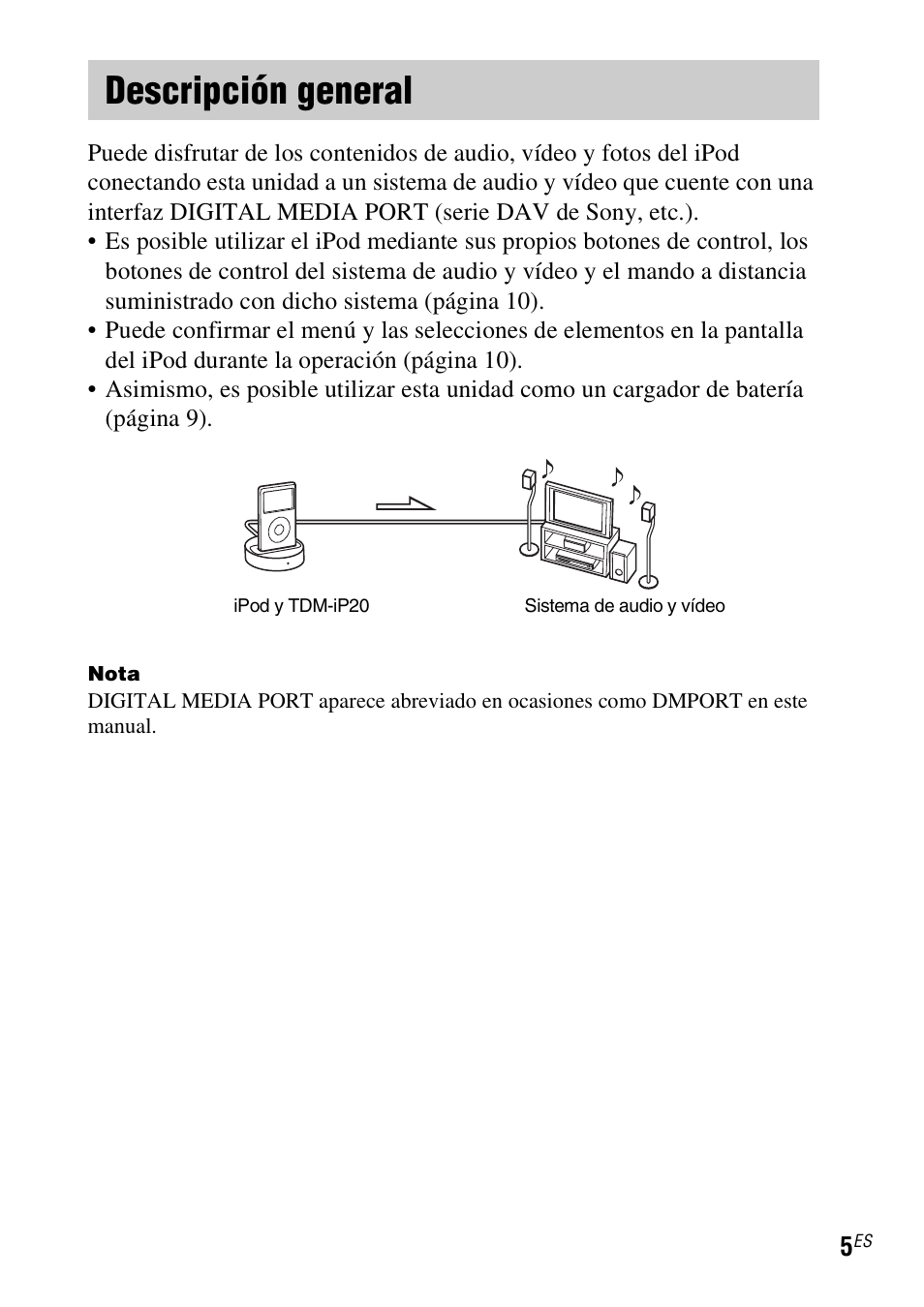 Descripción general | Sony TDM-iP20 User Manual | Page 29 / 40
