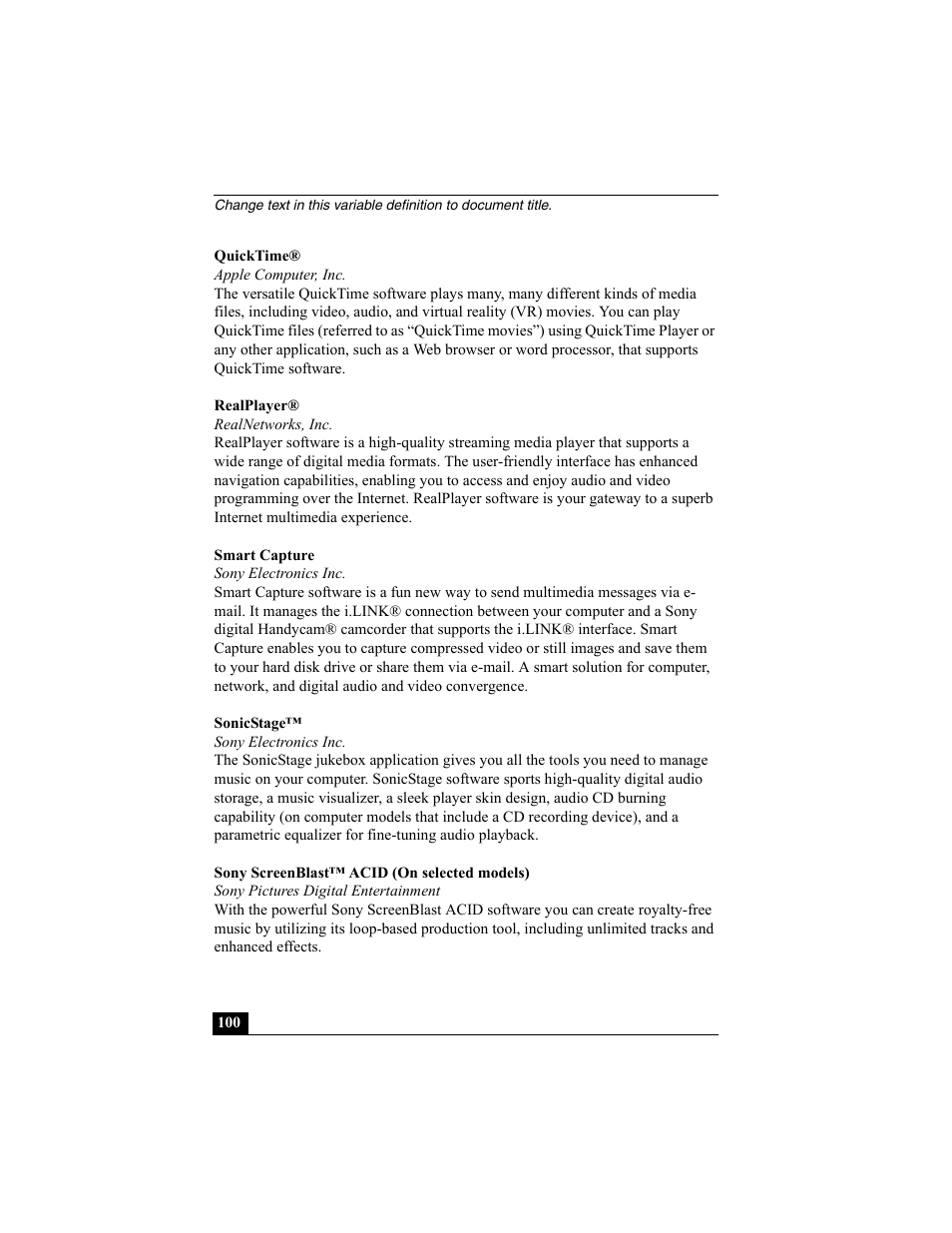 Sony PCG-VX88 User Manual | Page 100 / 149