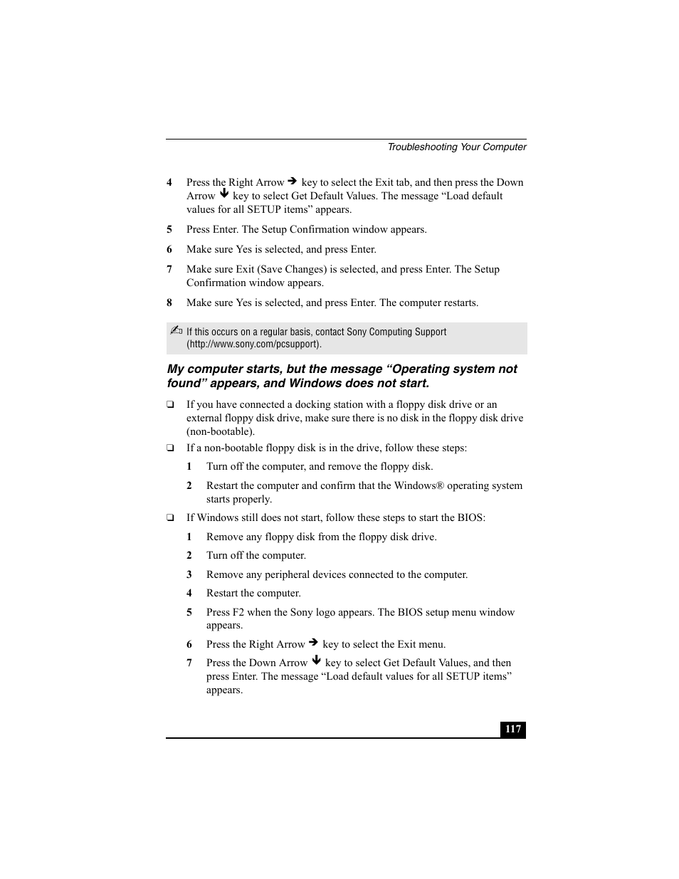 Sony PCG-VX88 User Manual | Page 117 / 149