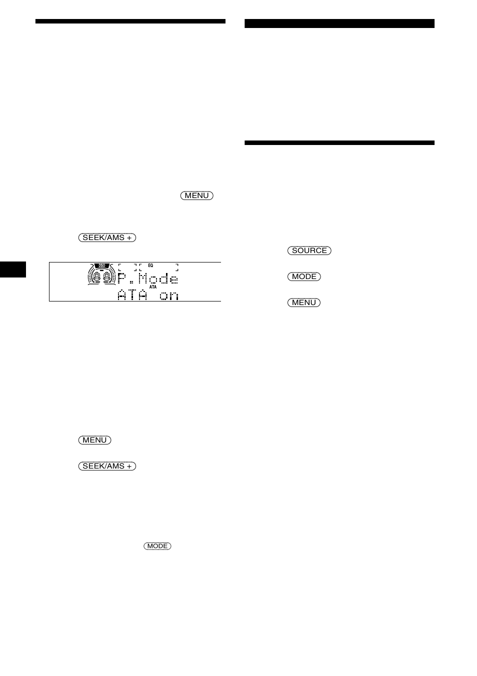 Playing a tape in various modes, Radio, Storing stations automatically | Best tuning memory (btm), 14 playing a tape in various modes | Sony WX-4500X User Manual | Page 14 / 80