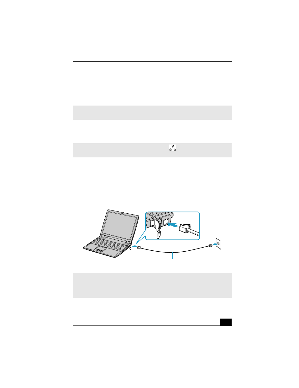 Connecting a phone line | Sony PCG-R505JS User Manual | Page 35 / 135