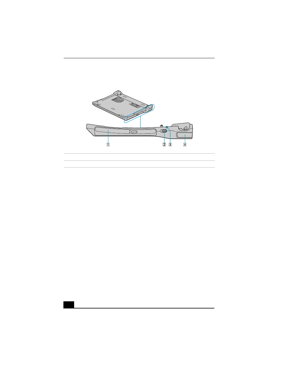 Connecting the notebook to the docking station | Sony PCG-R505JS User Manual | Page 40 / 135