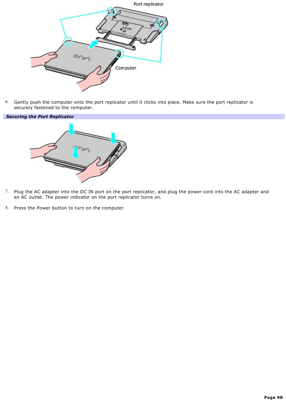 Sony VGN-S360P User Manual | Page 98 / 202