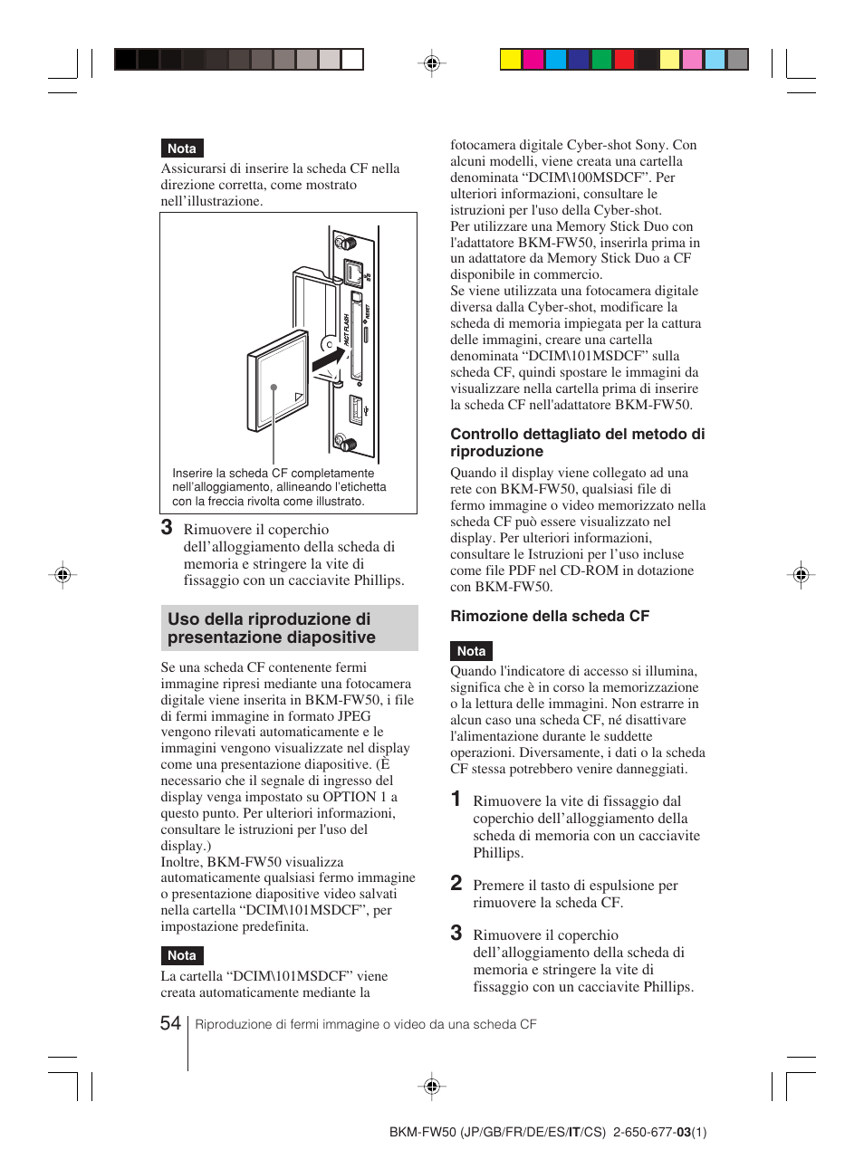 Sony BKM-FW50 User Manual | Page 54 / 64