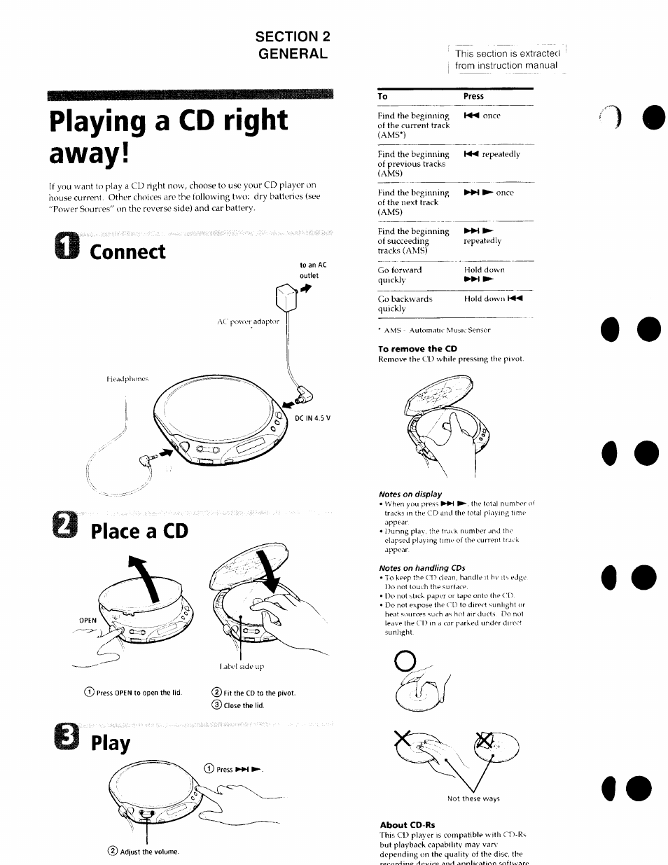 Sony D-E226CK User Manual | 4 pages