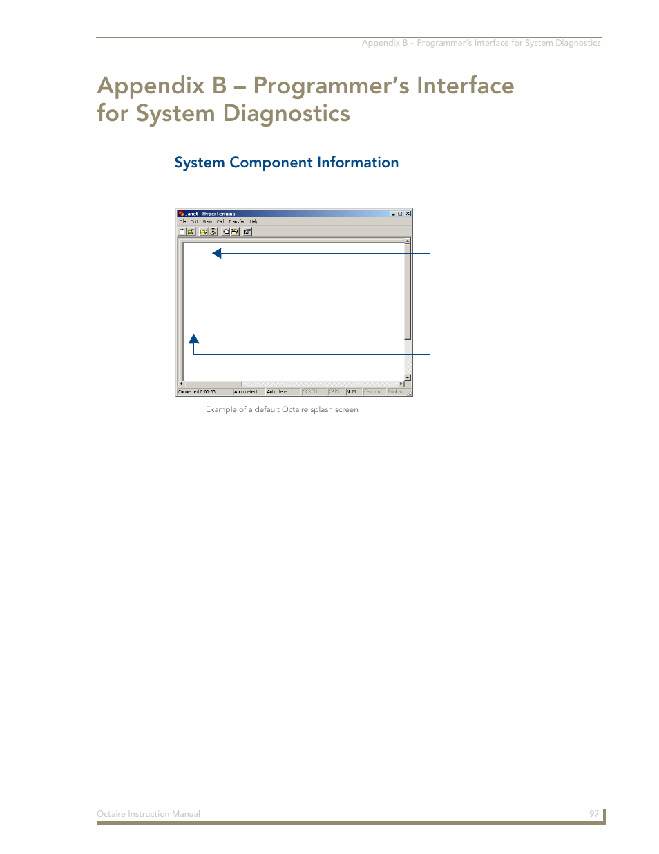 System component information | AMX Distribution Matrix Octaire User Manual | Page 101 / 105