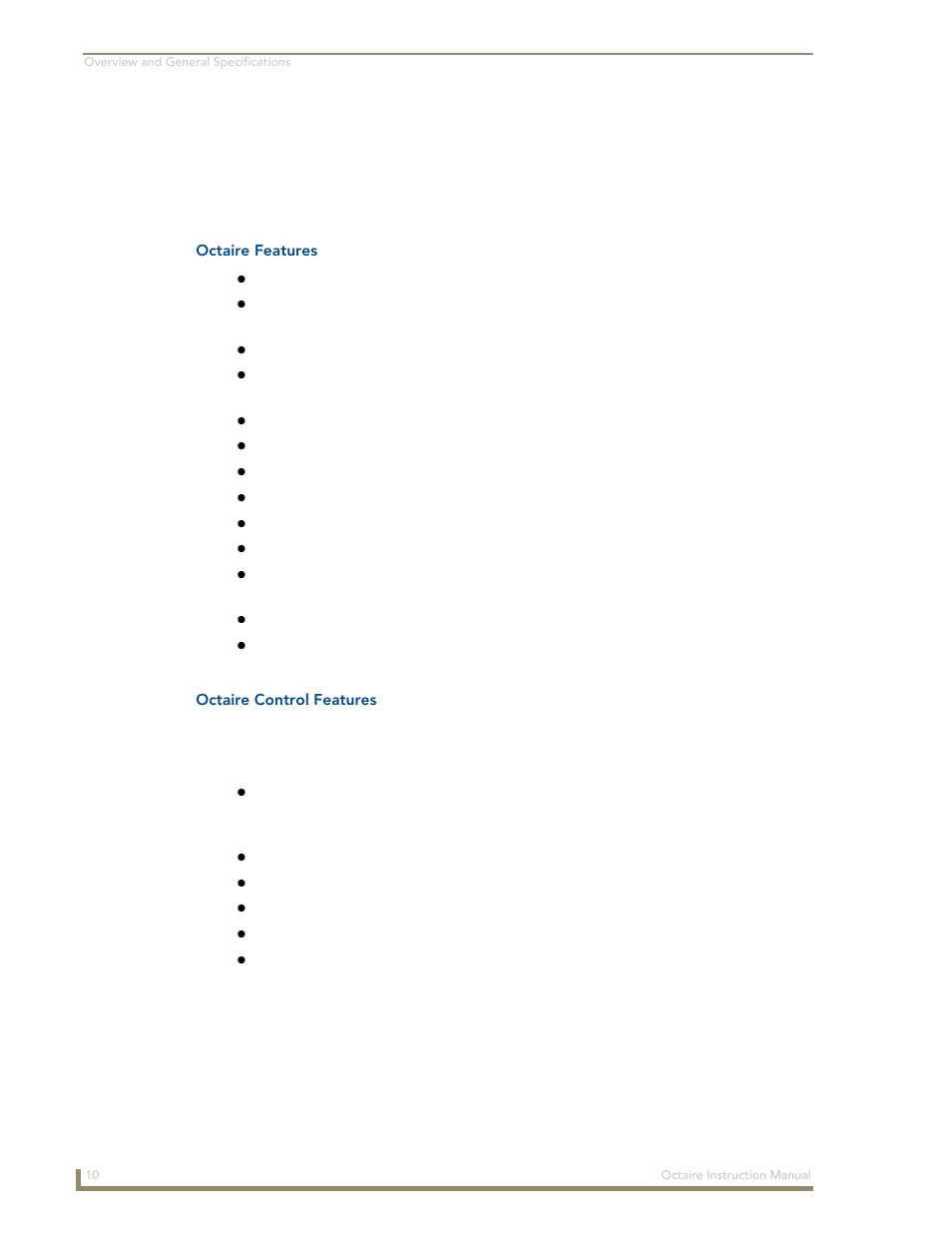 AMX Distribution Matrix Octaire User Manual | Page 14 / 105