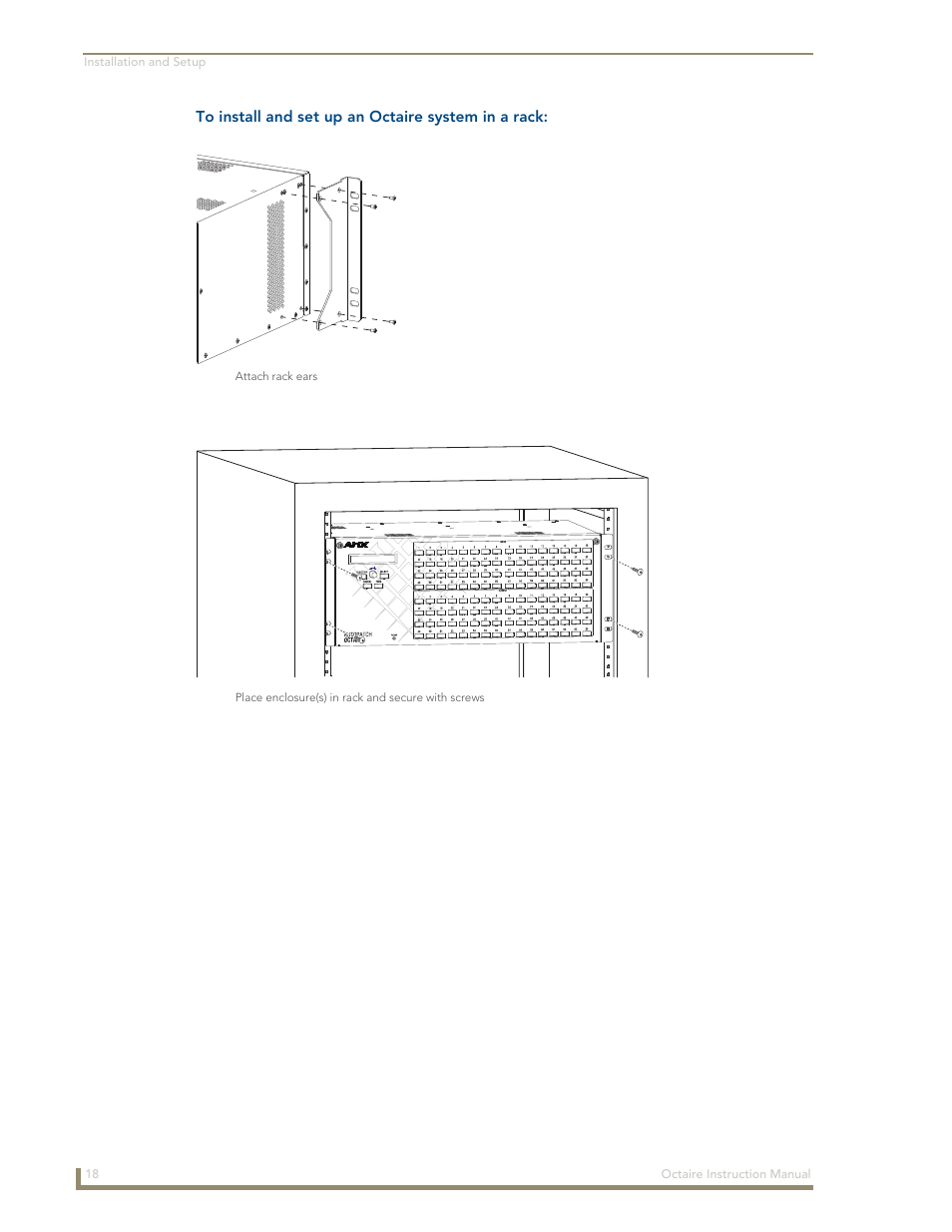 AMX Distribution Matrix Octaire User Manual | Page 22 / 105