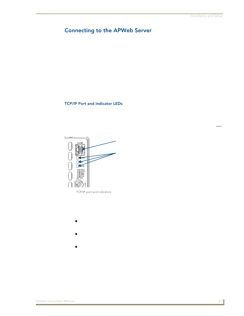 Connecting to the apweb server | AMX Distribution Matrix Octaire User Manual | Page 39 / 105