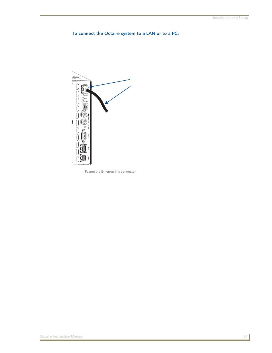 AMX Distribution Matrix Octaire User Manual | Page 41 / 105