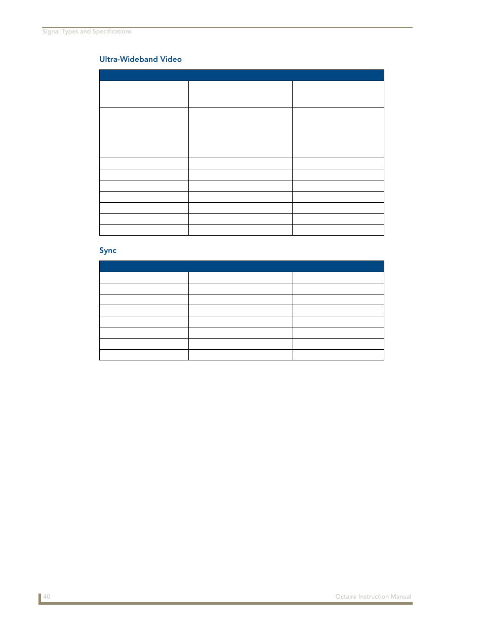 AMX Distribution Matrix Octaire User Manual | Page 44 / 105