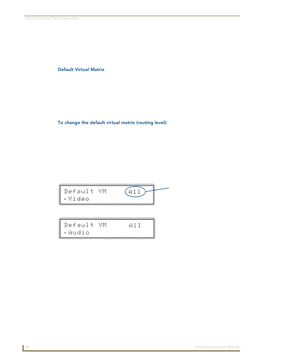 AMX Distribution Matrix Octaire User Manual | Page 64 / 105