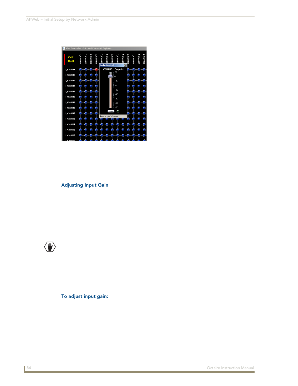 AMX Distribution Matrix Octaire User Manual | Page 88 / 105