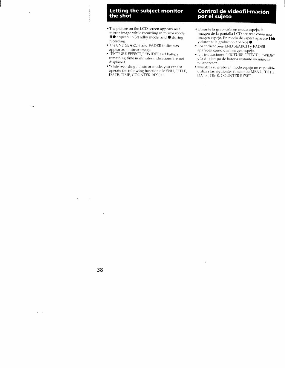 Sony CCD-TRV101 User Manual | Page 38 / 118