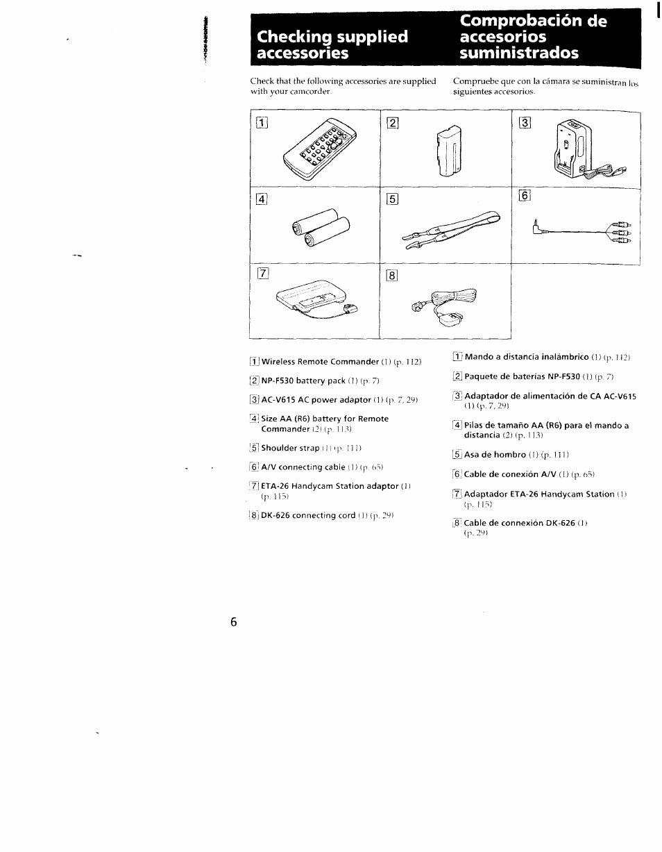 Sony CCD-TRV101 User Manual | Page 6 / 118