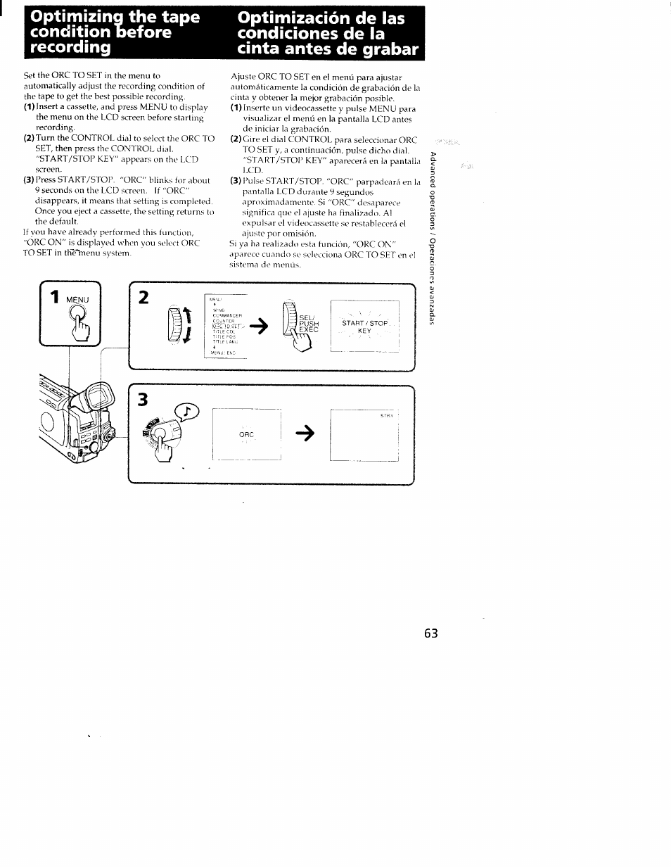 Sony CCD-TRV101 User Manual | Page 63 / 118