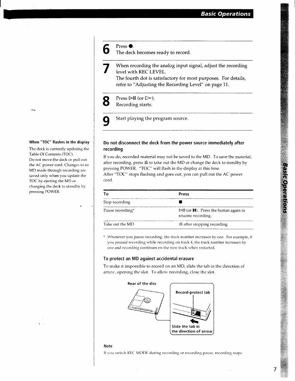 Sony MDS-S37 User Manual | Page 7 / 35