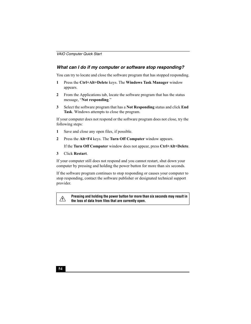Sony PCV-V200G User Manual | Page 54 / 60