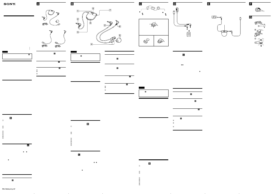 Sony ECM-C115 User Manual | 2 pages