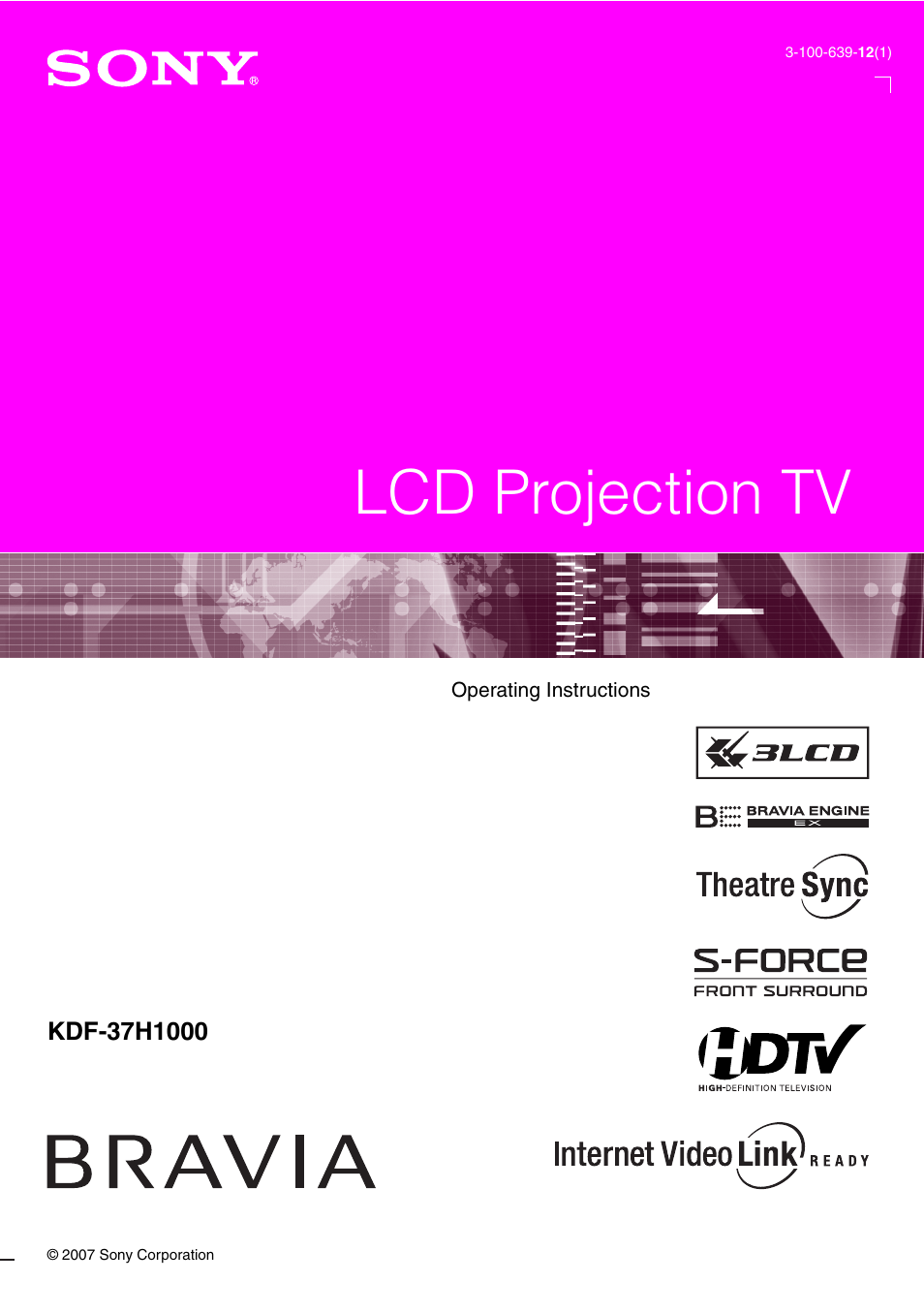 Sony KDF-37H1000 User Manual | 52 pages