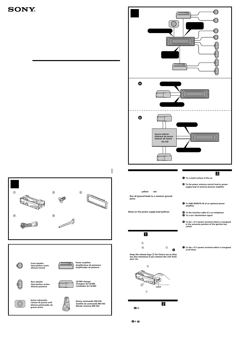 Sony CDX-M8800 User Manual | 4 pages