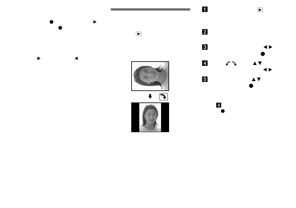 Rotating still images, Rotating still images (rotate) | Sony DSC-P51 User Manual | Page 68 / 108