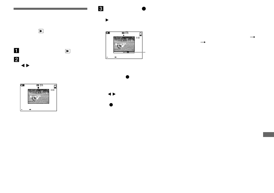 Viewing movies on the lcd screen, Mode dial, Aset the mode dial to | Bselect the desired movie using b / b, Cpress the center z, High quality movies | Sony DSC-P51 User Manual | Page 75 / 108