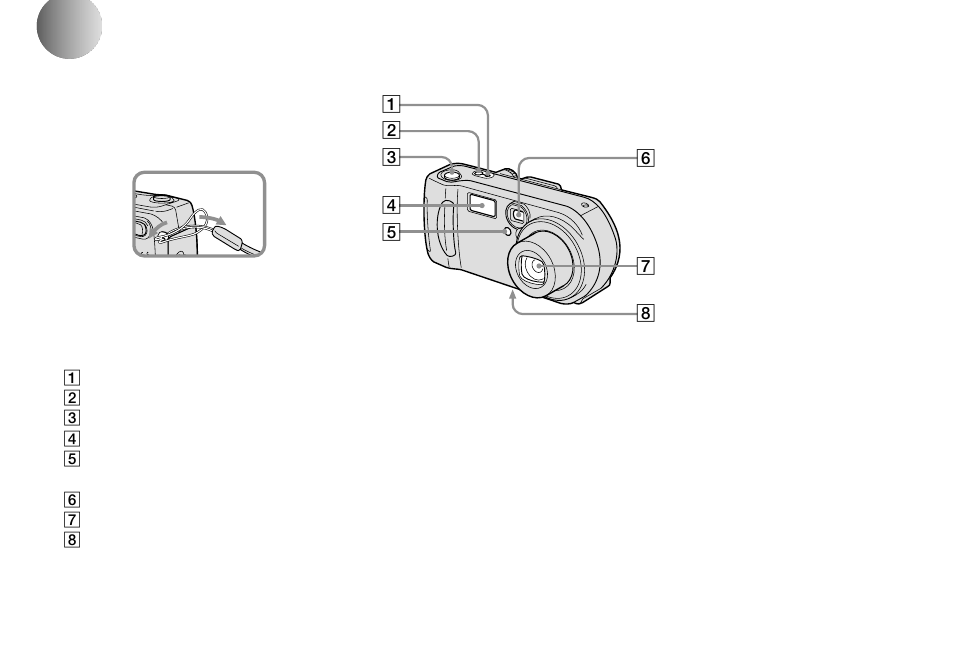 Identifying the parts (dsc-p71), Identifying the parts | Sony DSC-P51 User Manual | Page 8 / 108