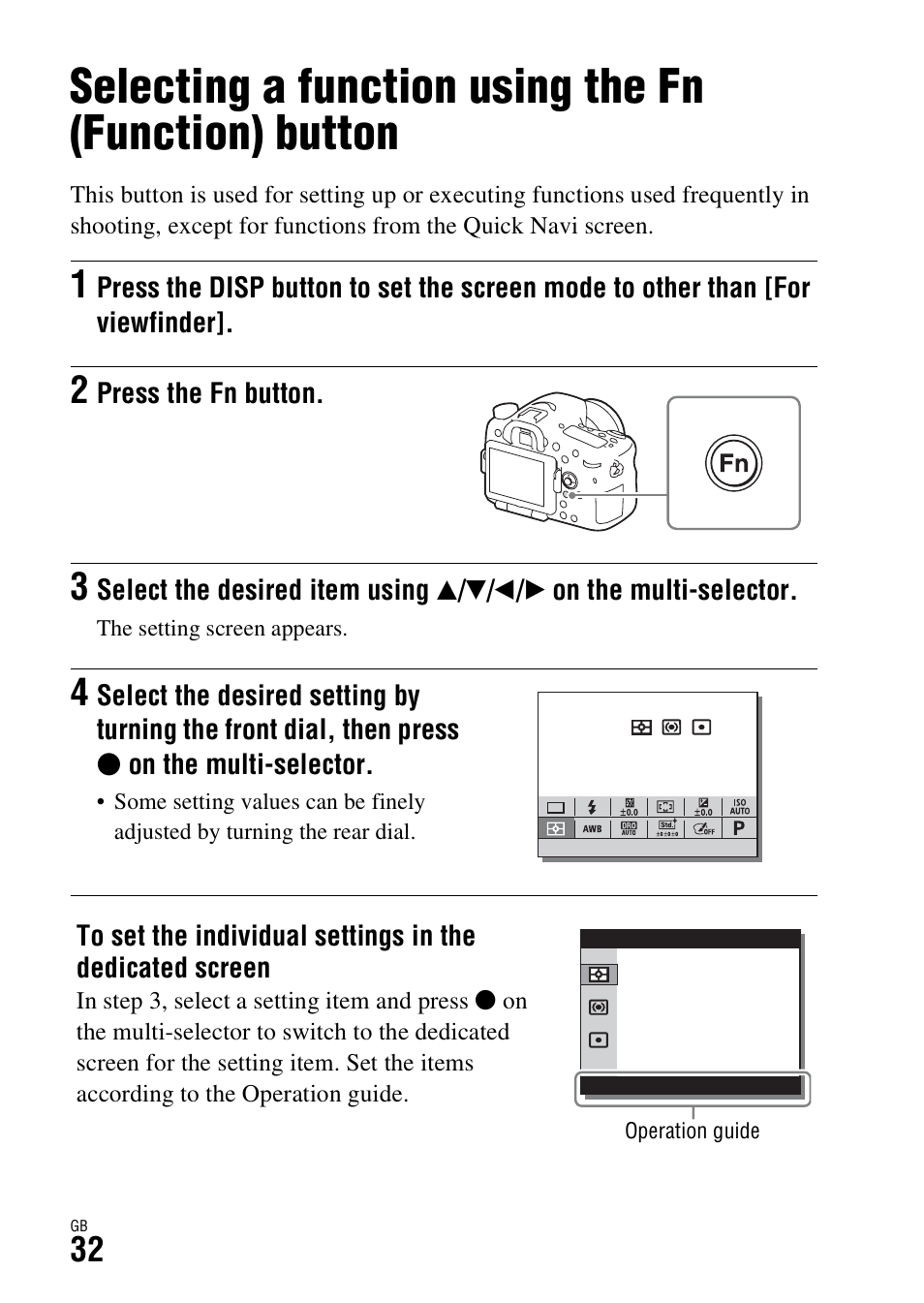 Sony ILCA-77M2Q User Manual | Page 32 / 92