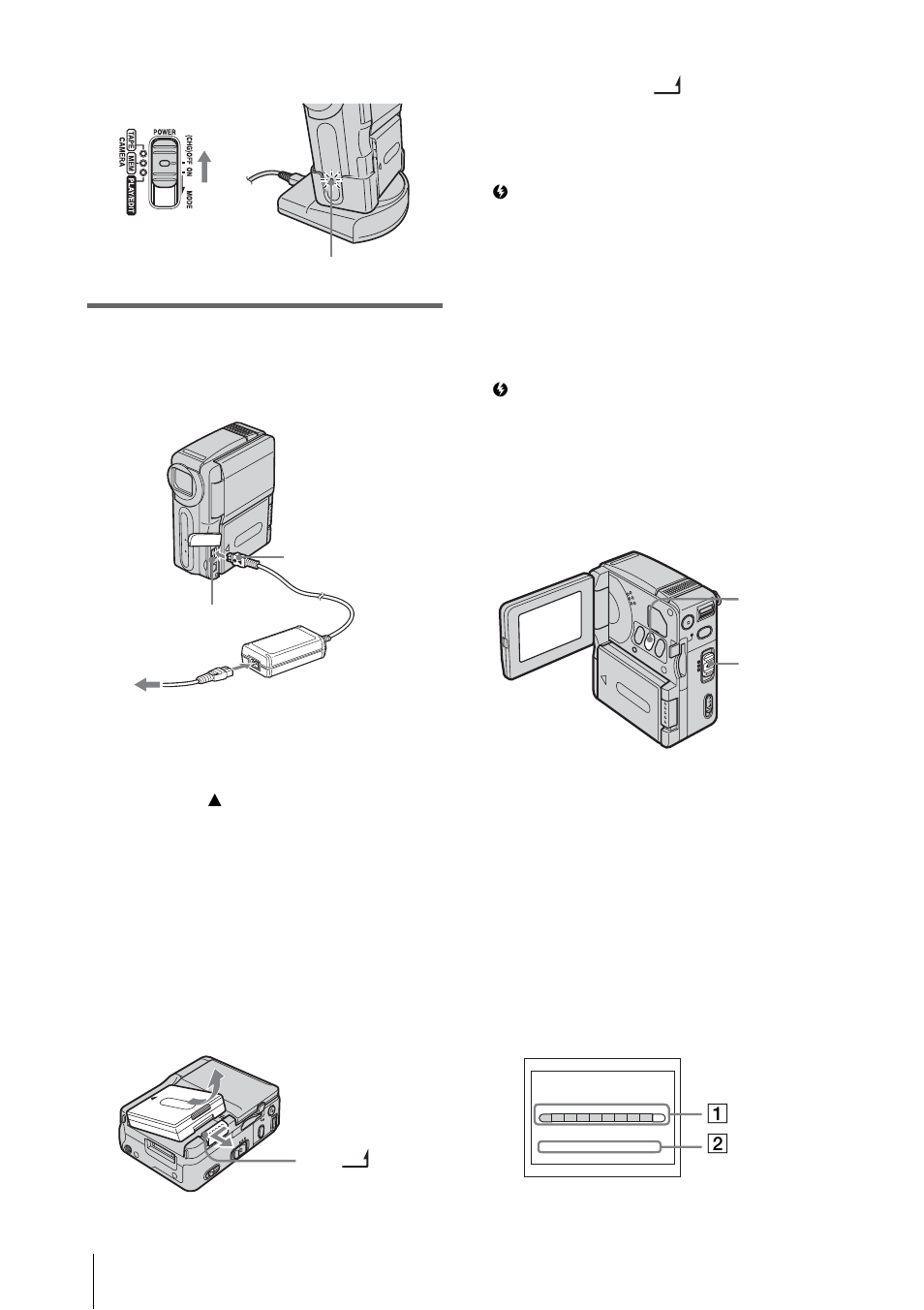 After charging the battery | Sony DCR-IP1 User Manual | Page 14 / 116