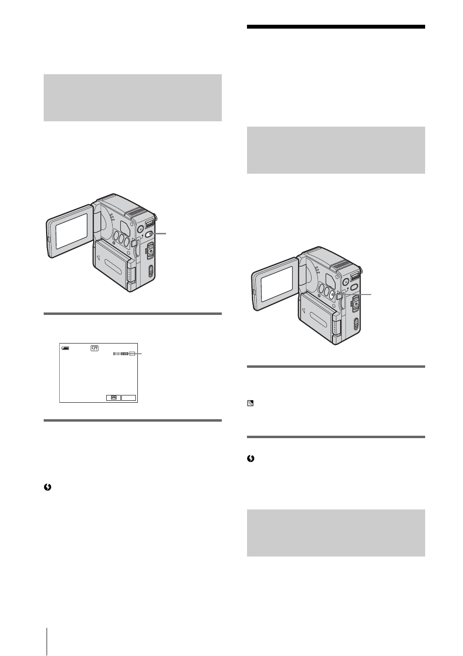 Adjusting the exposure, Adjusting the exposure for backlit subjects, 28 to cancel the self-timer | Sony DCR-IP1 User Manual | Page 28 / 116