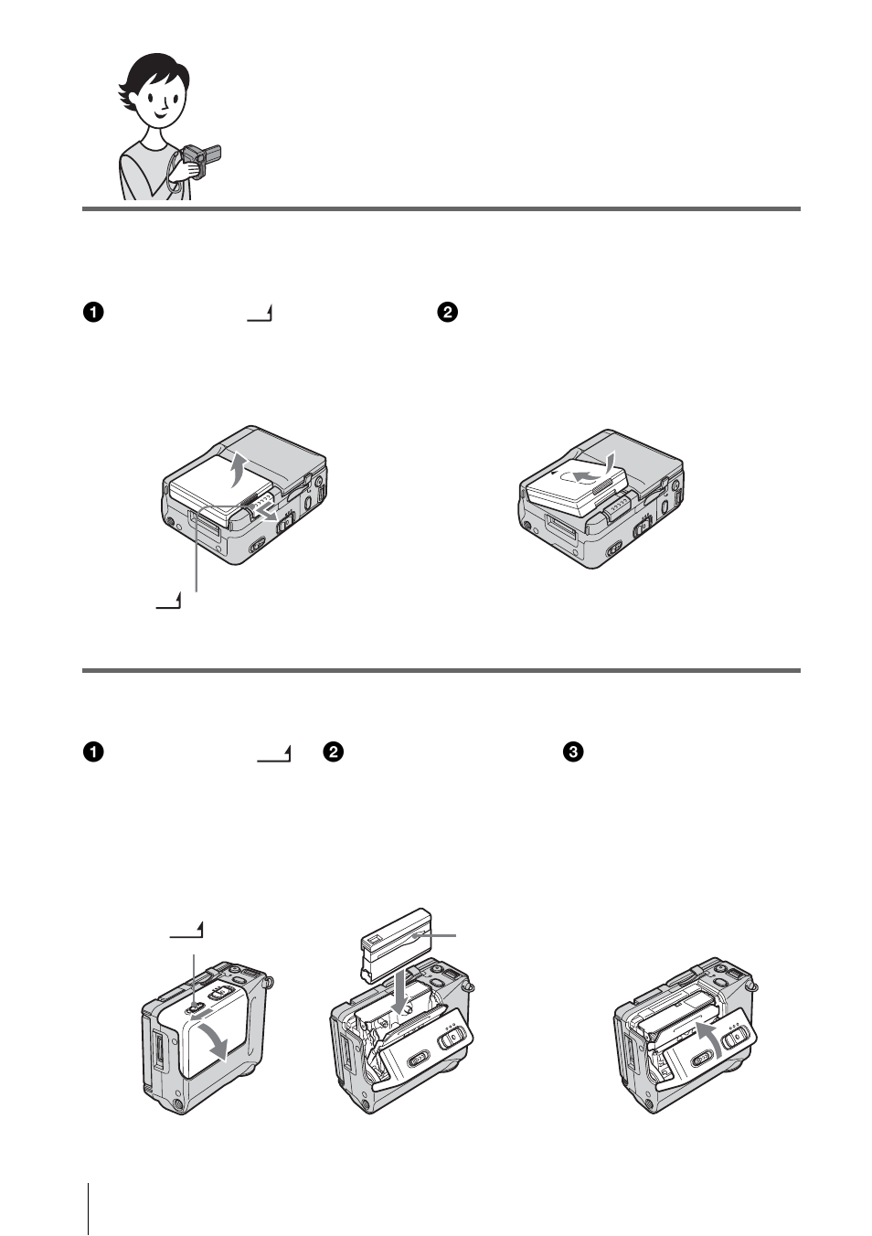 Quick start guide, Recording movies on a tape | Sony DCR-IP1 User Manual | Page 8 / 116