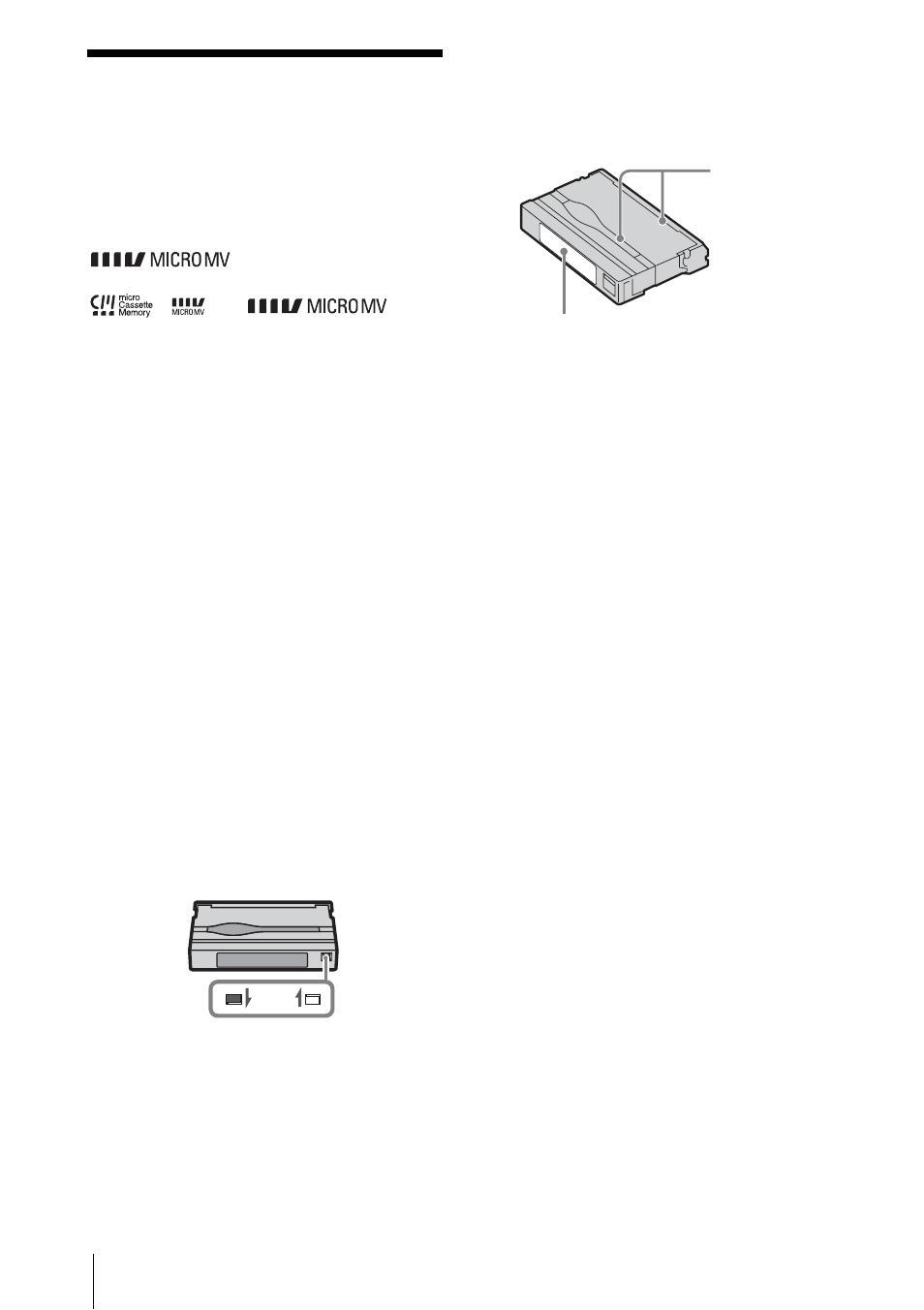 Usable cassette tapes, P. 96) | Sony DCR-IP1 User Manual | Page 96 / 116