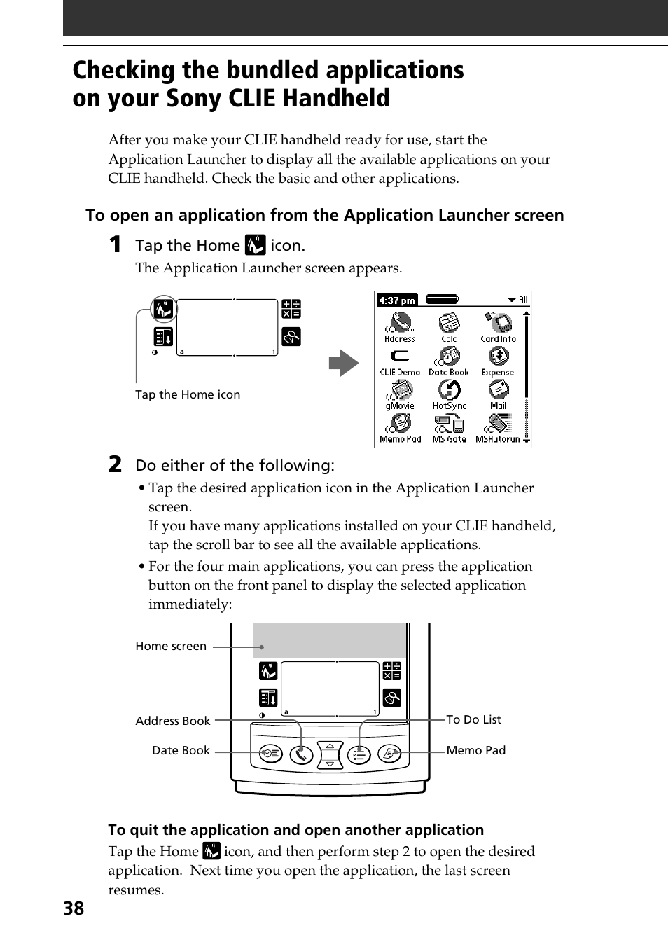 Sony PEG-S320 User Manual | Page 38 / 57