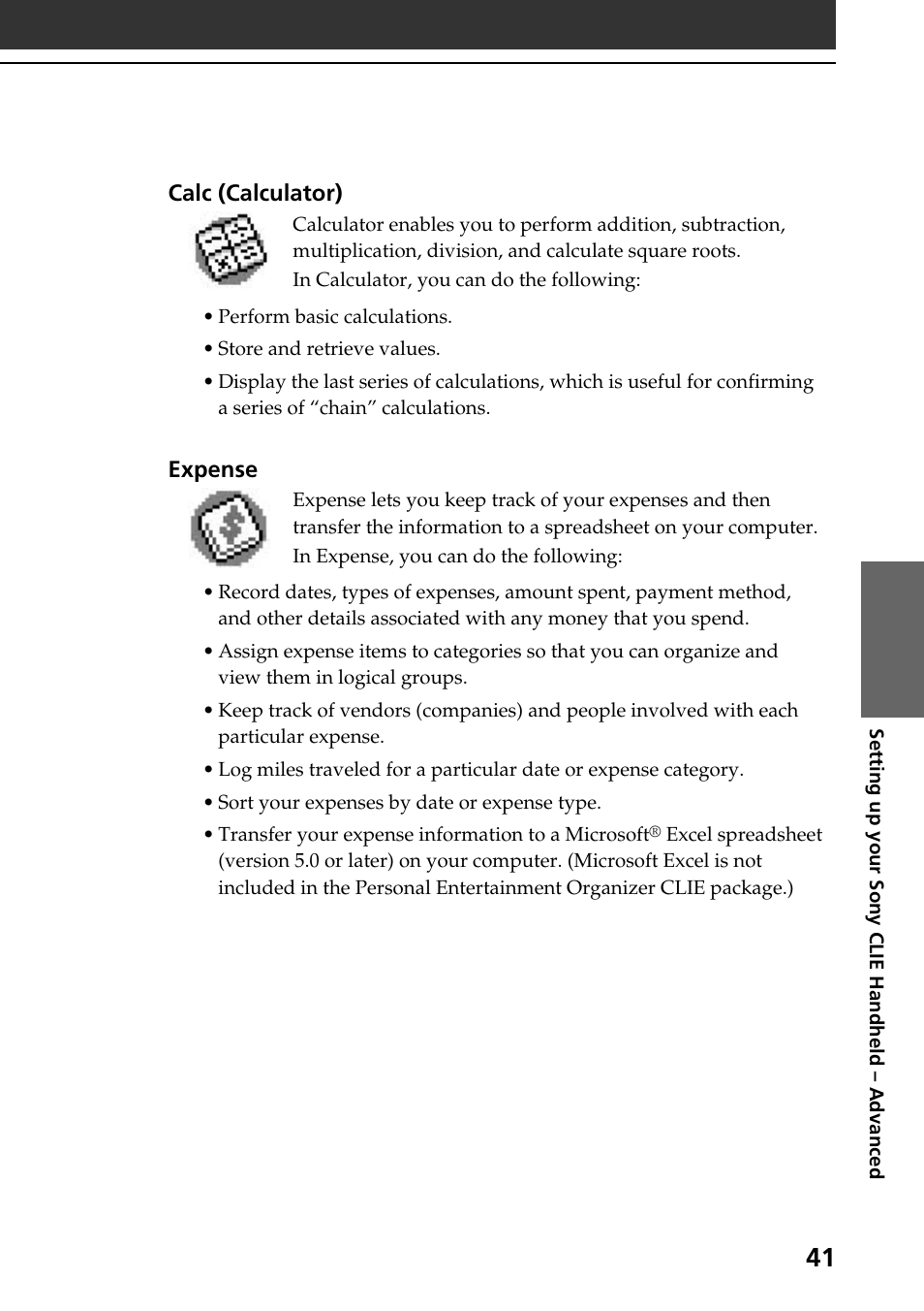Sony PEG-S320 User Manual | Page 41 / 57