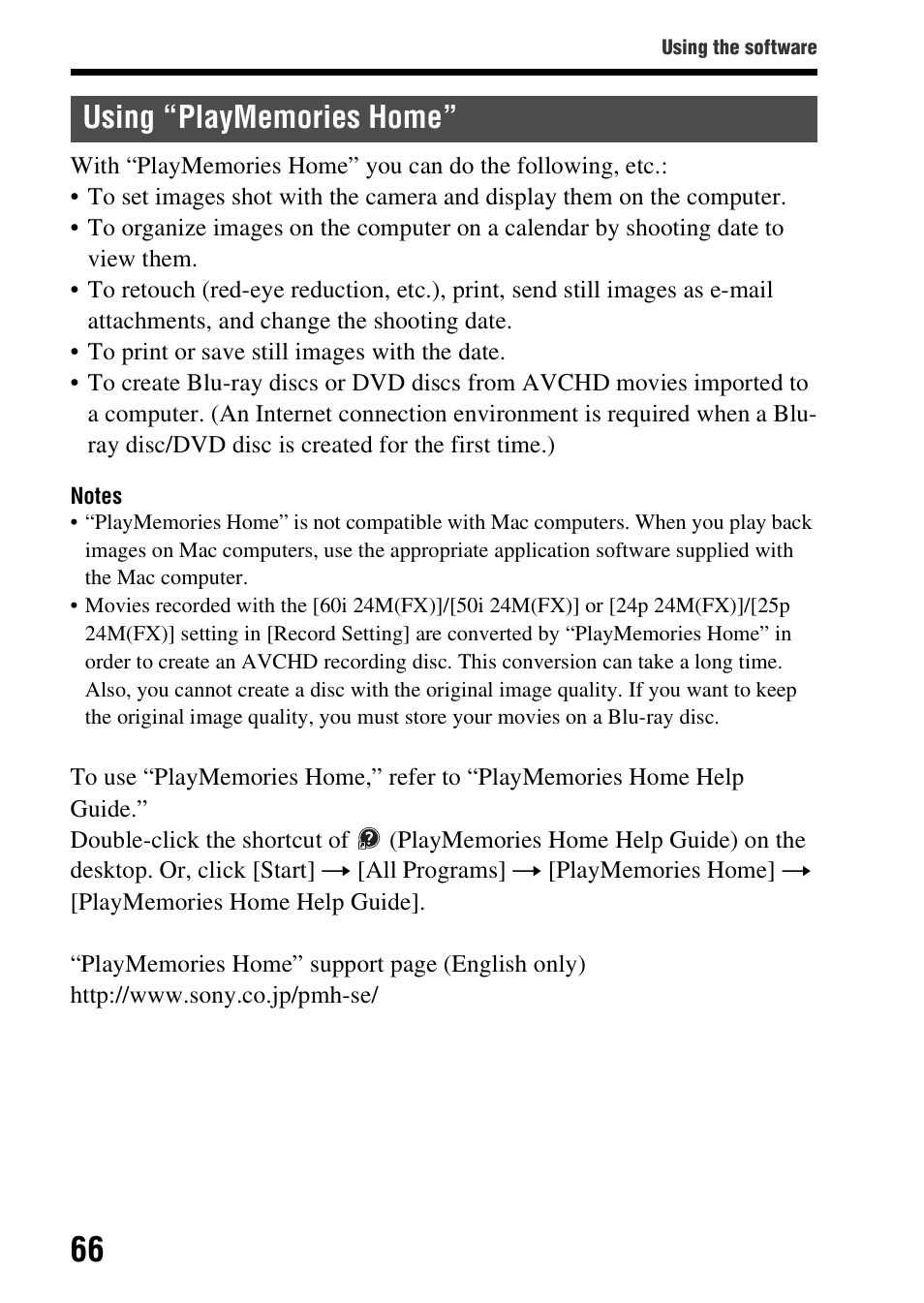 Sony SLT-A37K User Manual | Page 66 / 96