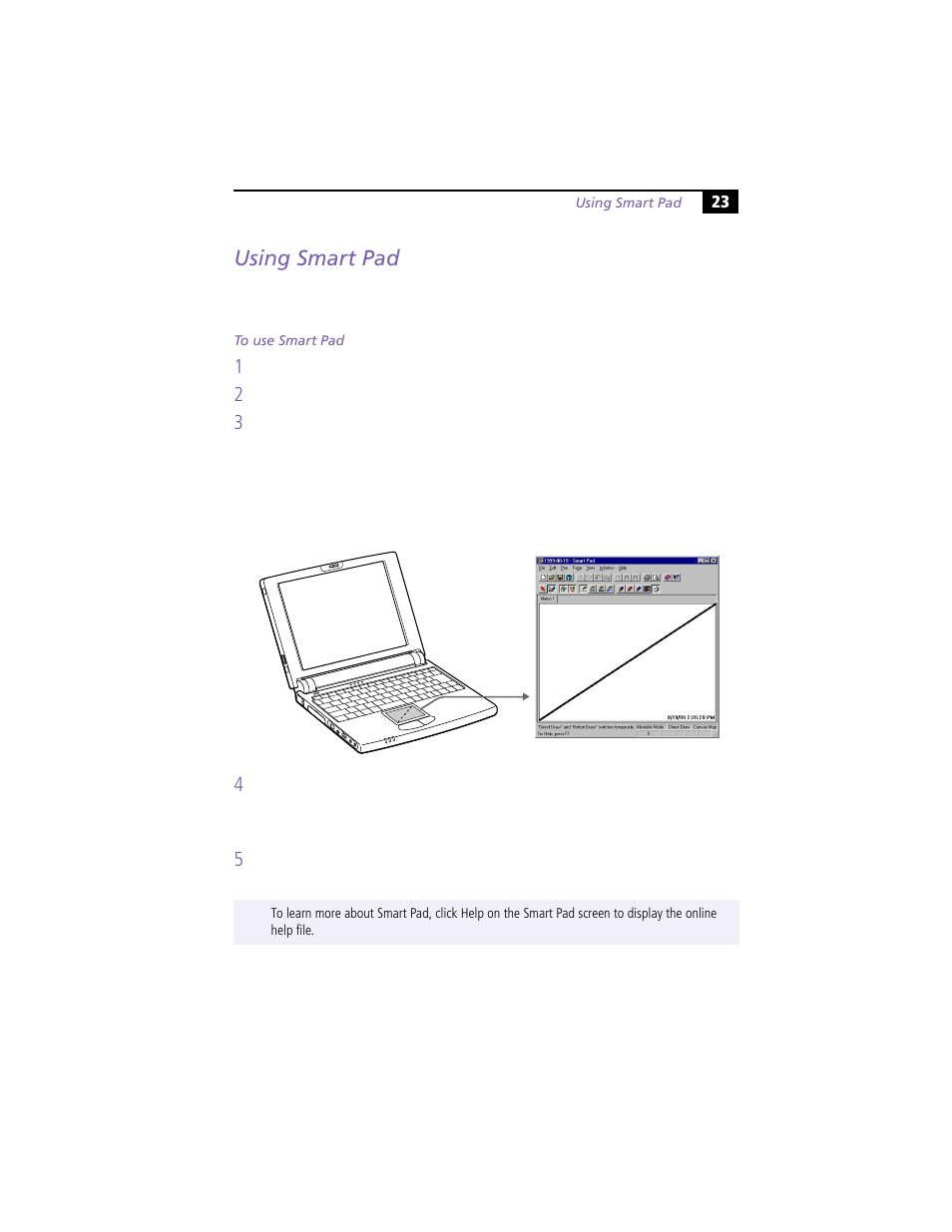 Using smart pad | Sony PCG-N505VE User Manual | Page 33 / 93