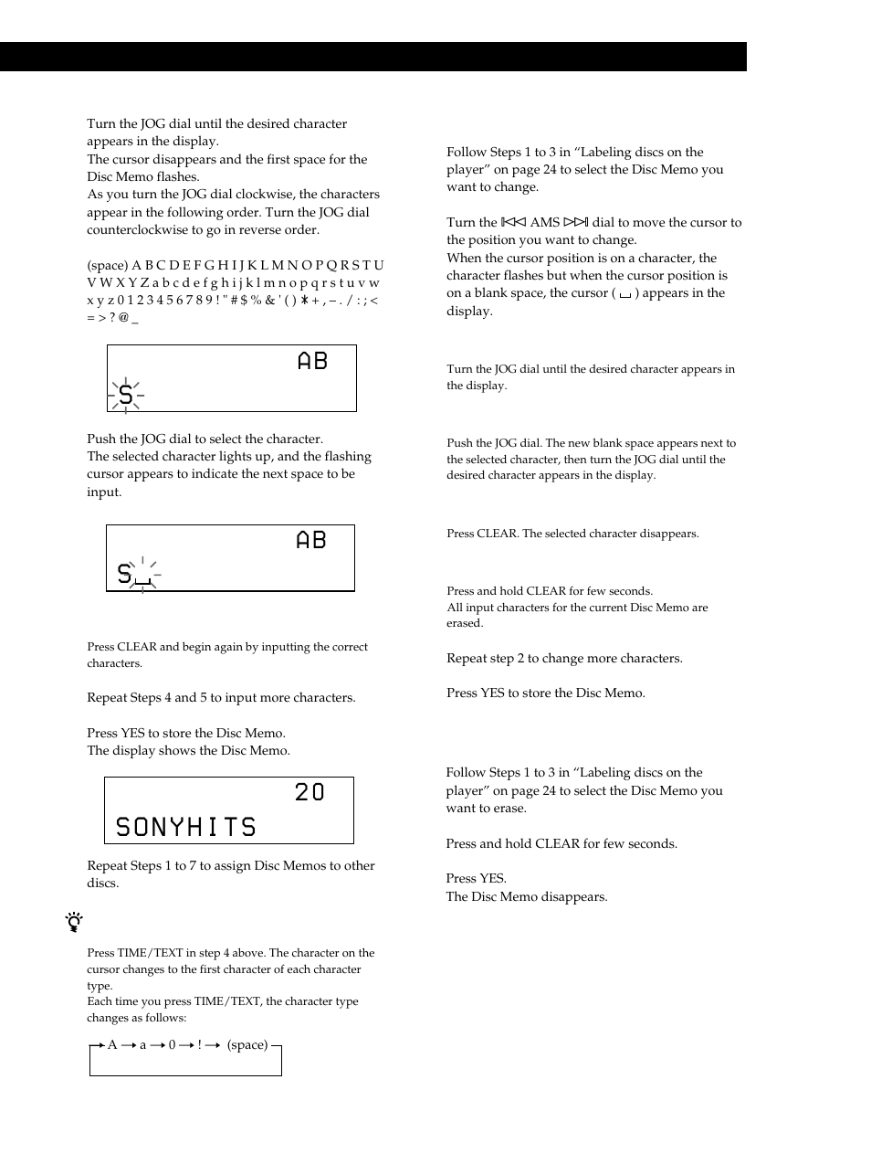 Sony CDP-CX355 User Manual | Page 25 / 36