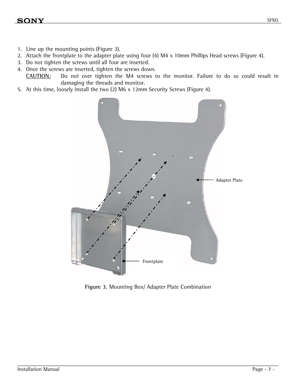Sony SFM2 User Manual | Page 7 / 12