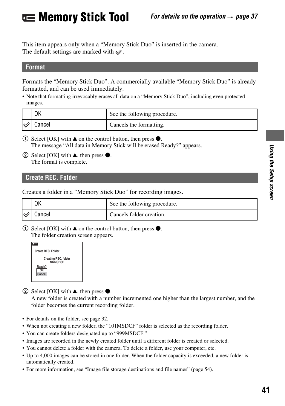 Sony DSC-S45 User Manual | Page 41 / 91