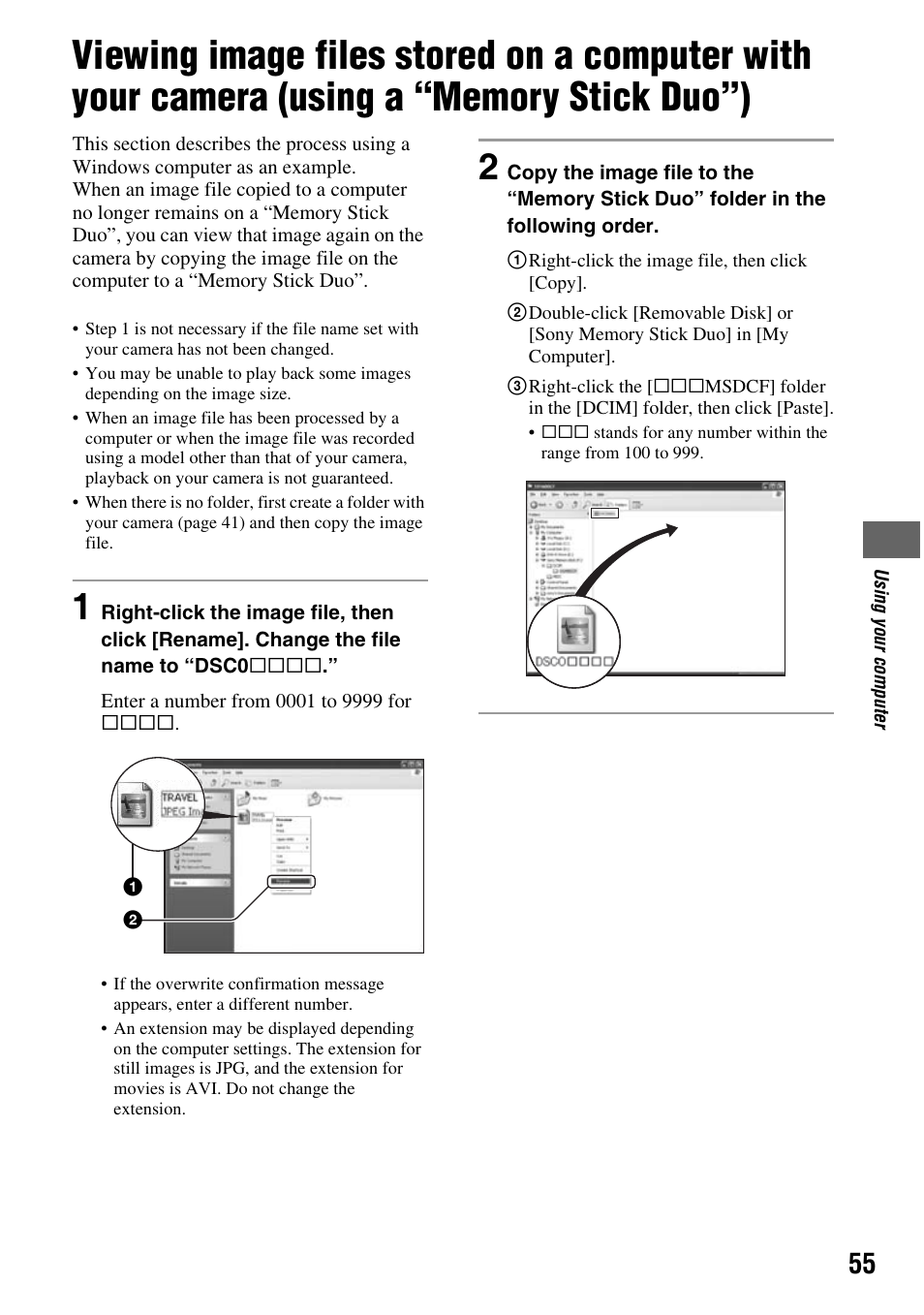 Sony DSC-S45 User Manual | Page 55 / 91